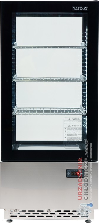 Witryna chłodnicza 78L 43x39x98 cm czarna Yato Gastro